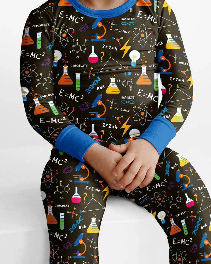Science Explorer Family Matching Bamboo Two Piece Long Sleeve Pajama Set
