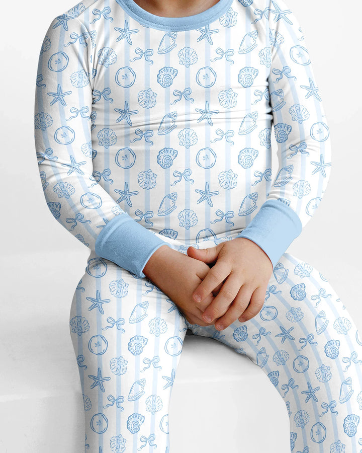 Conjunto de pijama de dos piezas de bambú con mangas largas, plantilla PERSONALIZADA