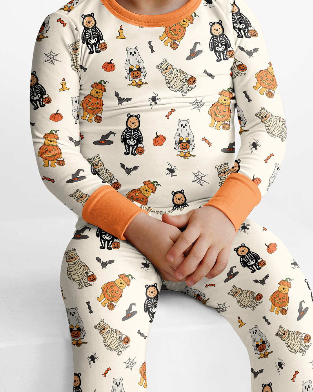 Retro Trick Or Treat Bamboo Two Piece Long Sleeve Pajama Set
