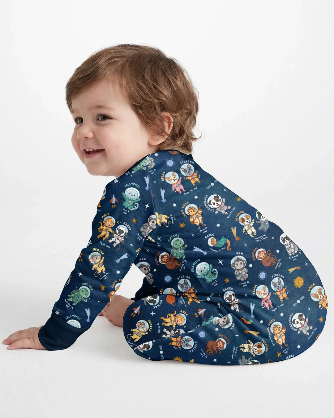 Gerippte Babykleidung mit individuellem Foto - Weich &amp; Skizzenhaft