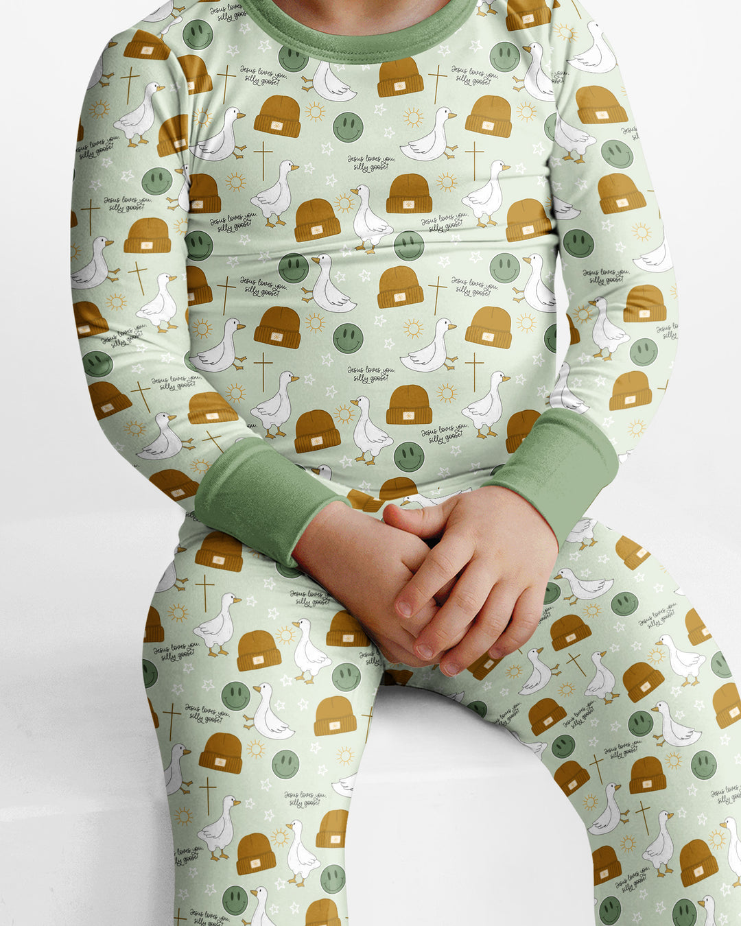 Conjunto de pijama de dos piezas de bambú de manga larga