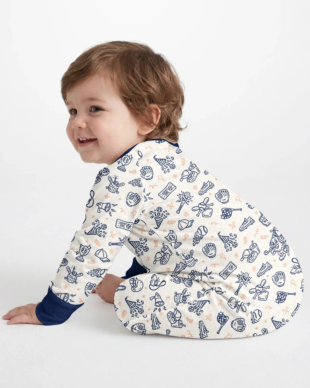 Gerippte Babykleidung mit individuellem Foto - Weich &amp; Skizzenhaft
