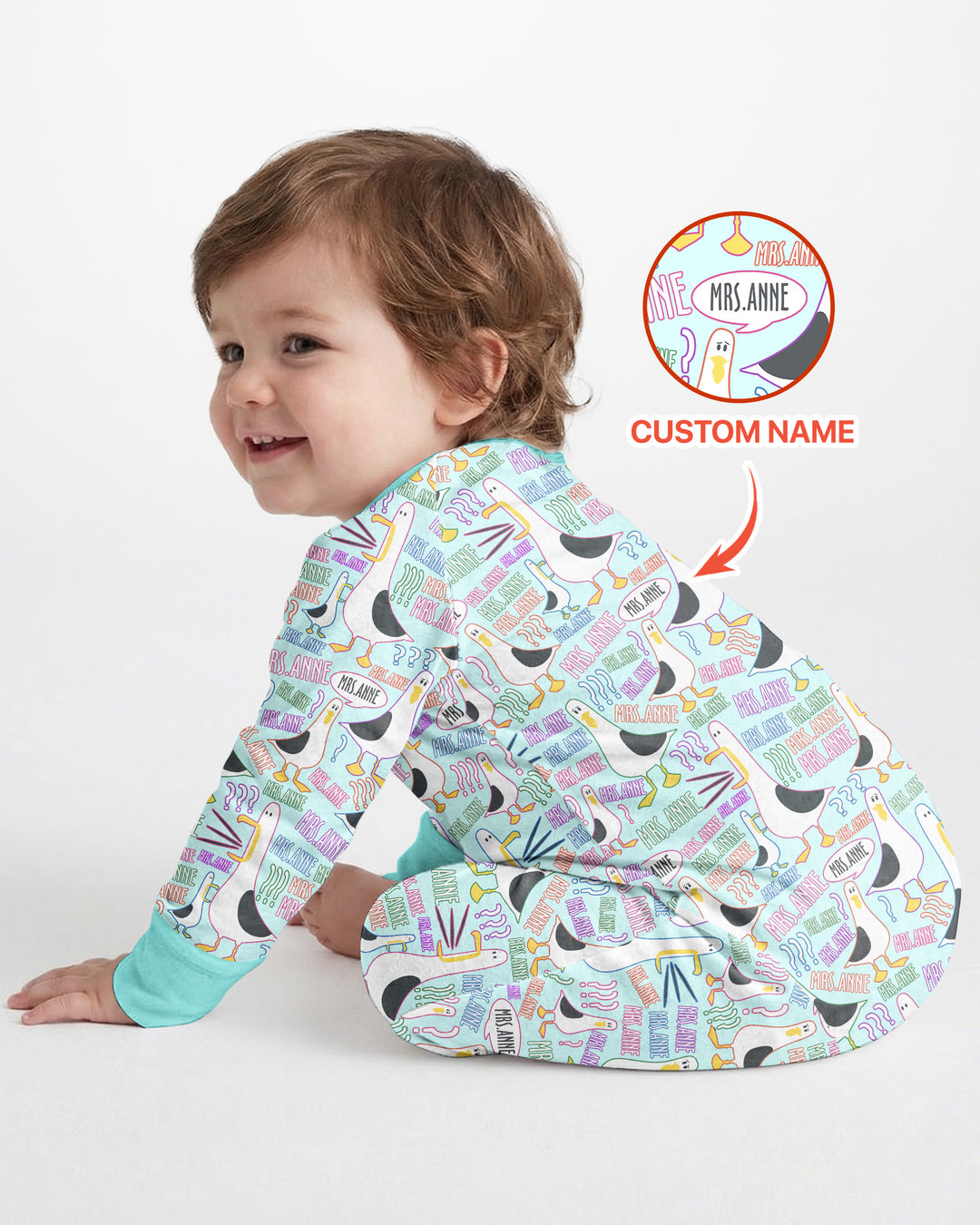 Teacher Teacher Teacher Funny Seagull Bamboo Convertible Zippy