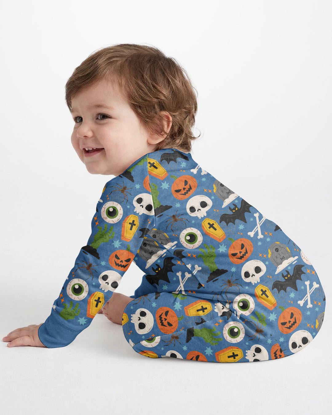 Little Monsters Bambus-Strampler mit Reißverschluss für Halloween