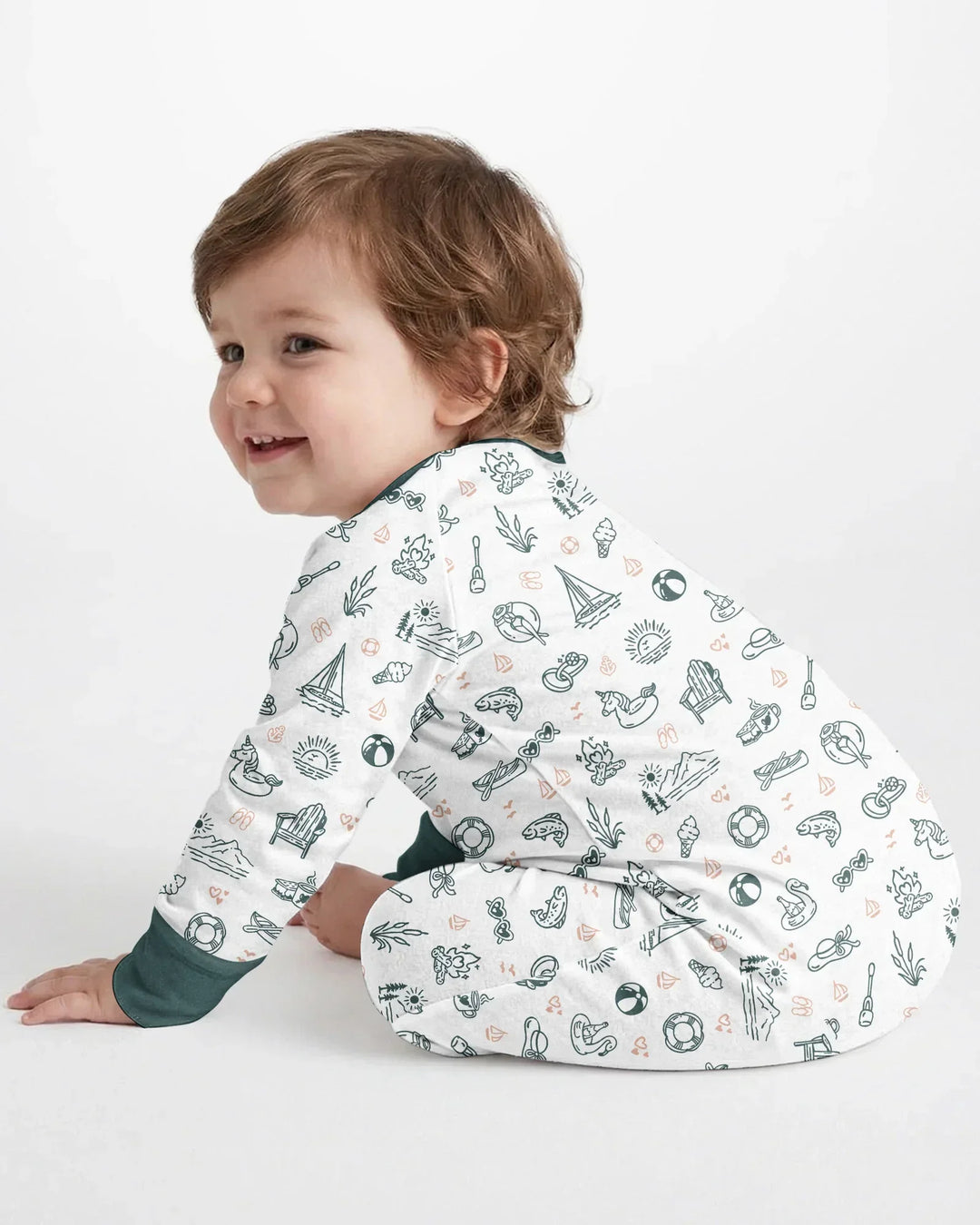 Gerippte Babykleidung mit individuellem Foto - Weich &amp; Skizzenhaft