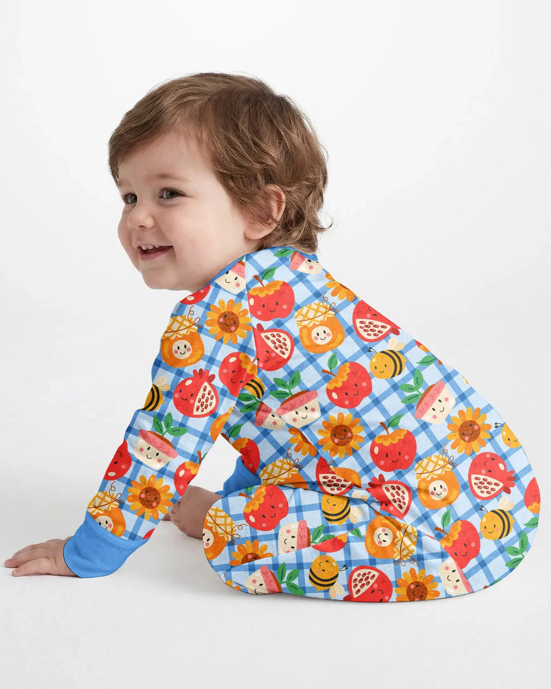 Gerippte Babykleidung mit individuellem Foto - Weich &amp; Skizzenhaft