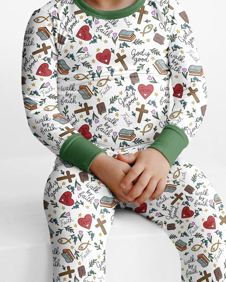 Conjunto de pijama de dos piezas de bambú con mangas largas, plantilla PERSONALIZADA