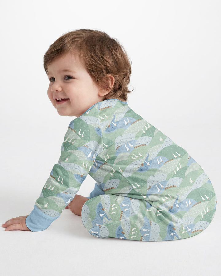 Gerippte Babykleidung mit individuellem Foto - Weich &amp; Skizzenhaft