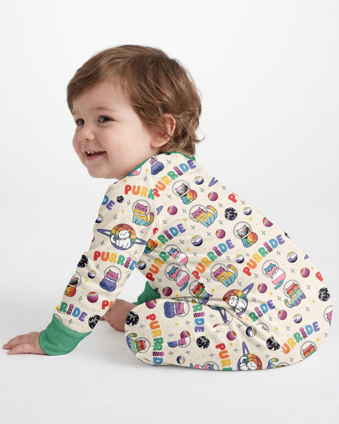 Gerippte Babykleidung mit individuellem Foto - Weich &amp; Skizzenhaft