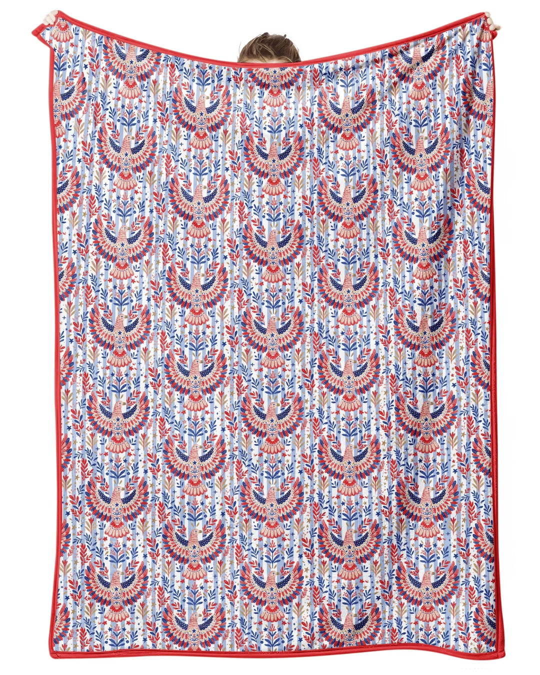 Patriotic Eagle Bamboo Blanket