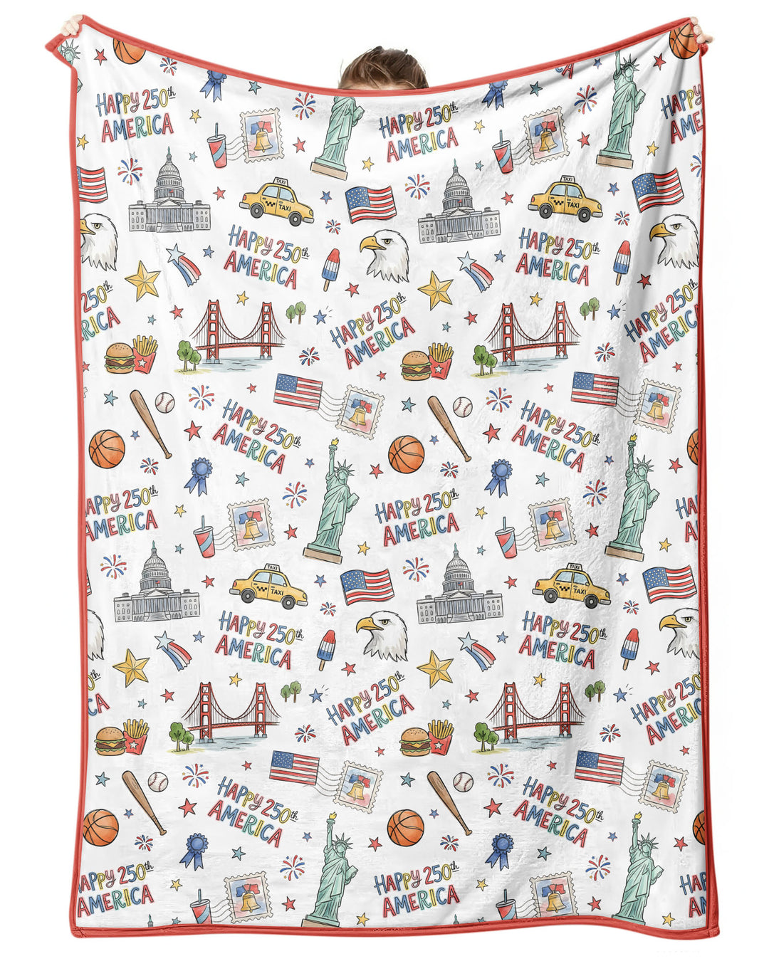America 250 Celebration Bamboo Blanket