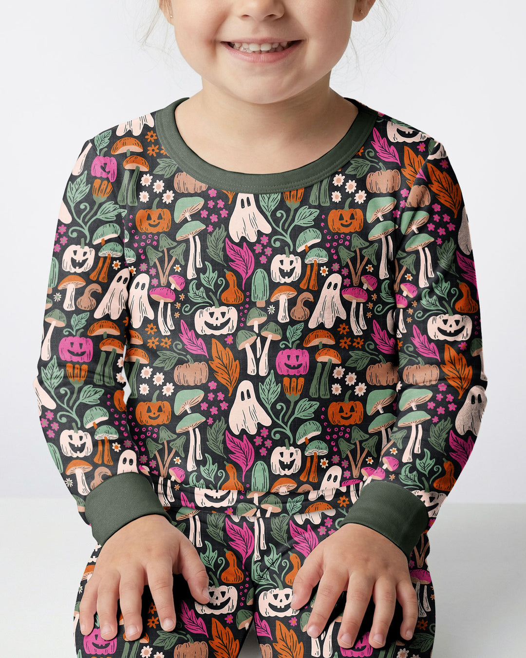Dark Pumpkin Zona Bamboo Two Piece Long Sleeve Pajama Set