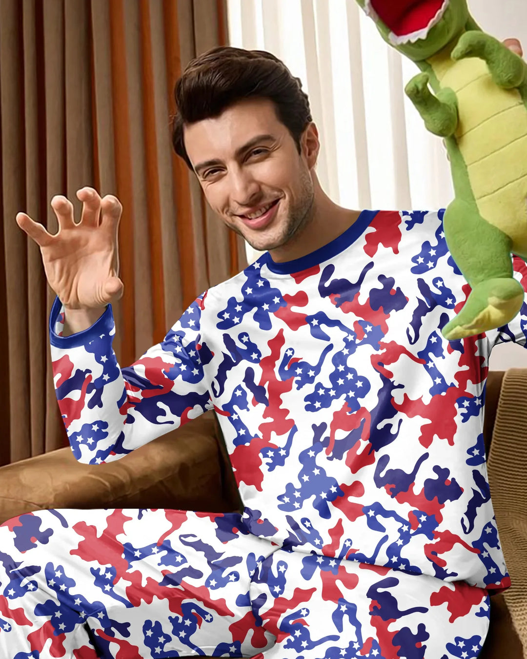 Patriot Camo Daddy & Me Matching Bamboo Men's Pajama Set