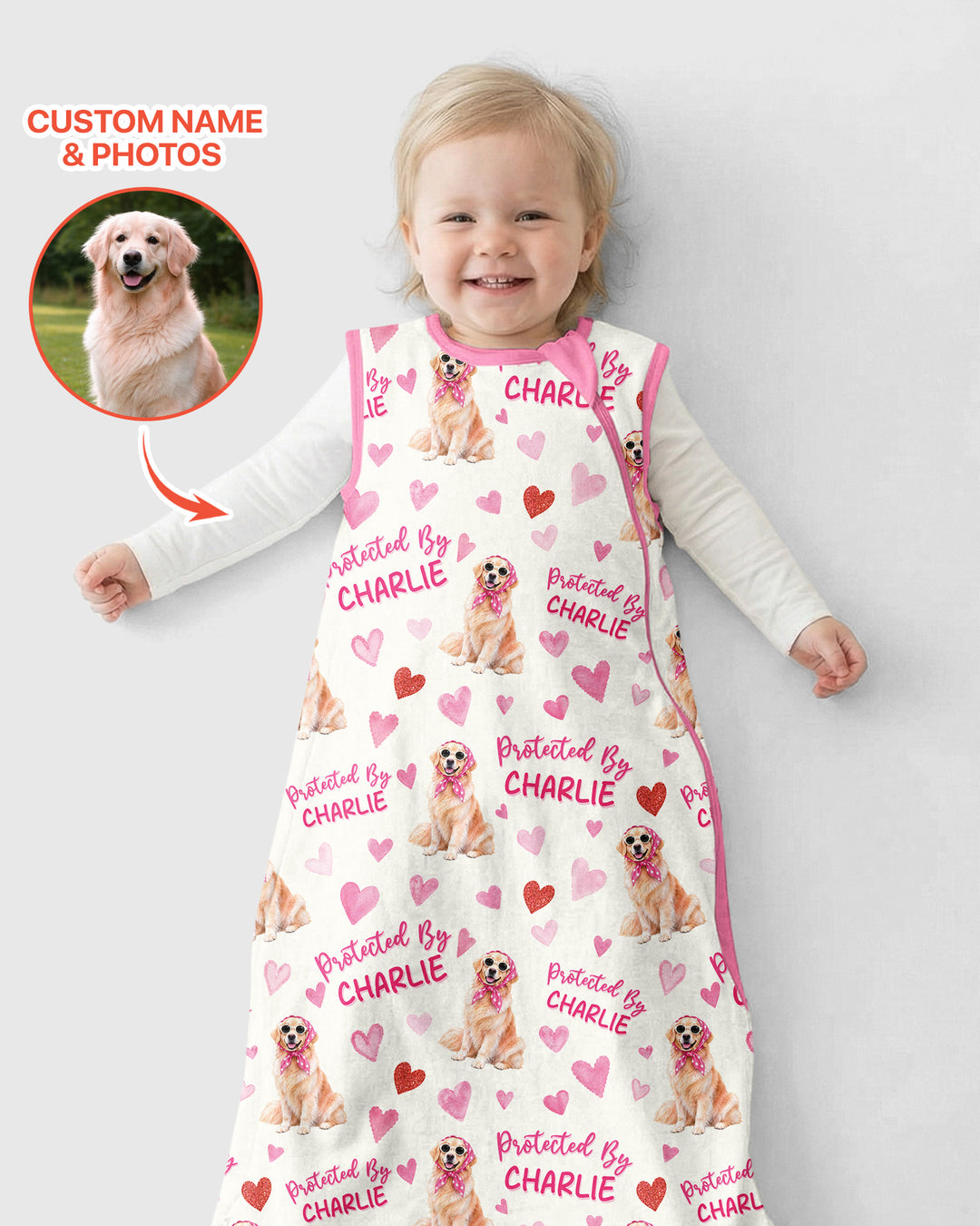 Pink Glam Dog Bamboo Sleep Bag