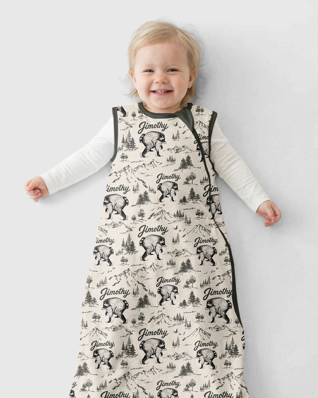 Vintage Jimothy Racoon Family Matching Bamboo Sleep Bag