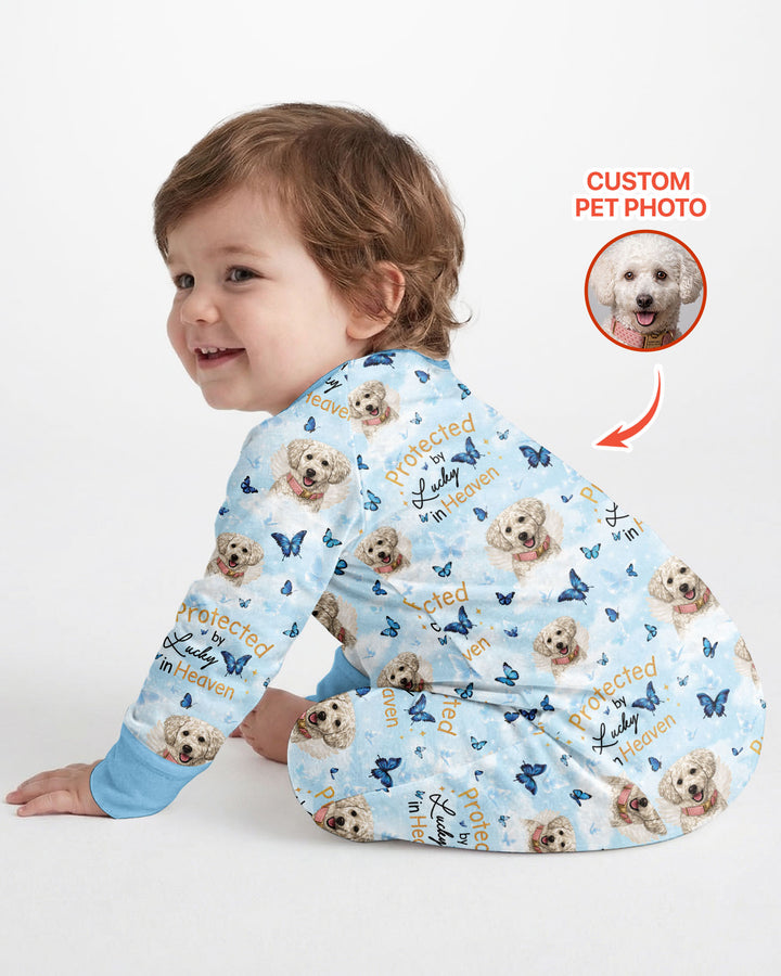 Custom Pet Photo Protected By Heaven Family Matching Bamboo Convertible Zippy
