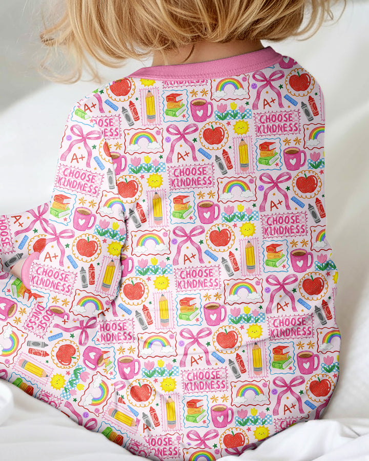Kindness School Girl Bamboo Convertible Zippy
