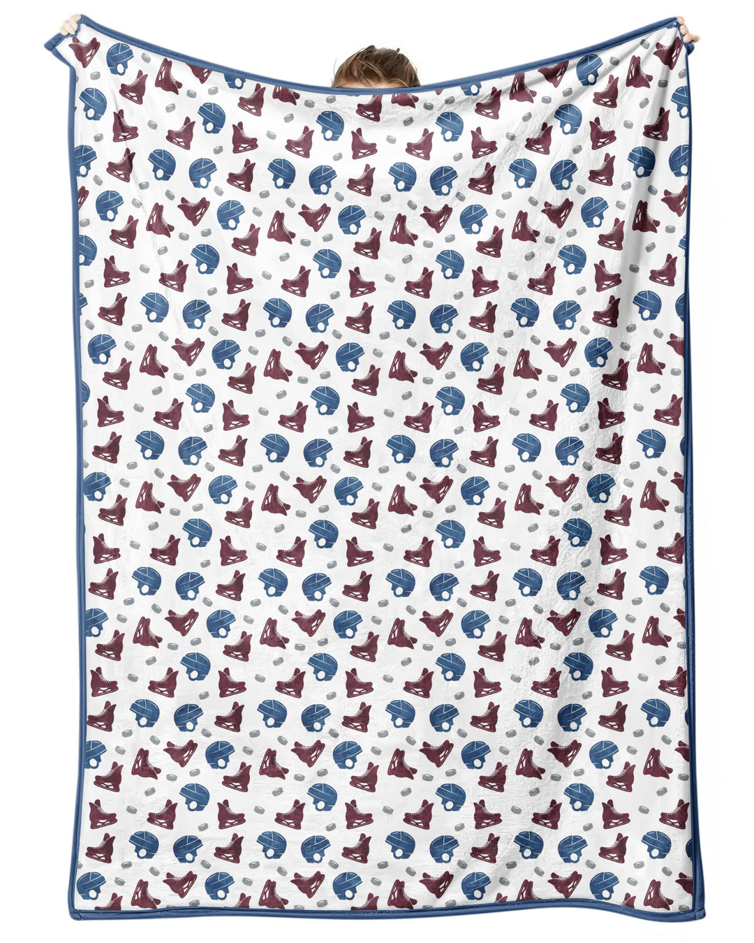 Hockey - Pucks & Gear Bamboo Blanket