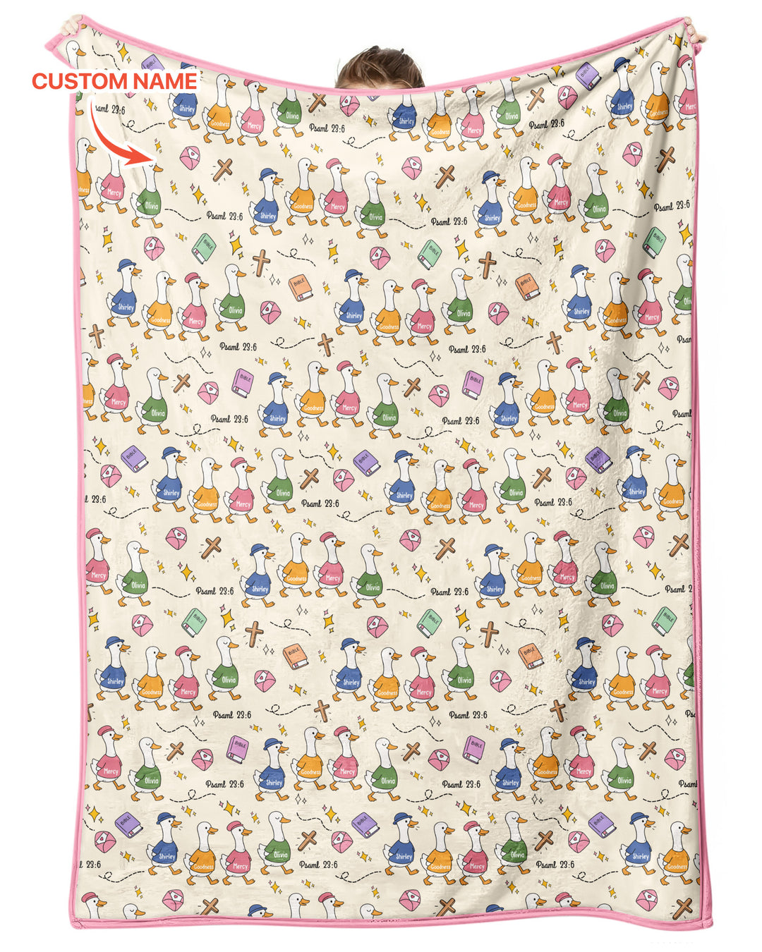 Psalm 23:6 Matching Family Bamboo Blanket