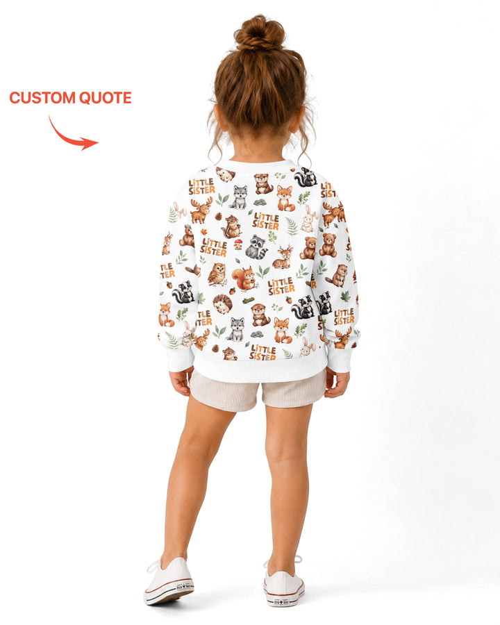 Sudadera de cuello redondo de bambú con plantilla personalizada