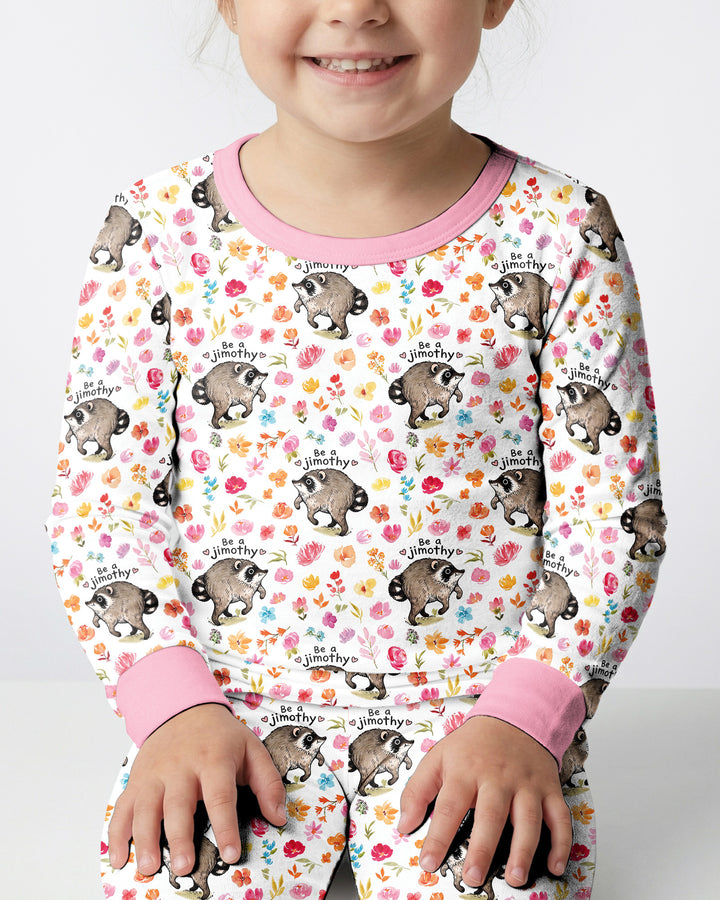 Conjunto de pijama de dos piezas de bambú con mangas largas, plantilla PERSONALIZADA