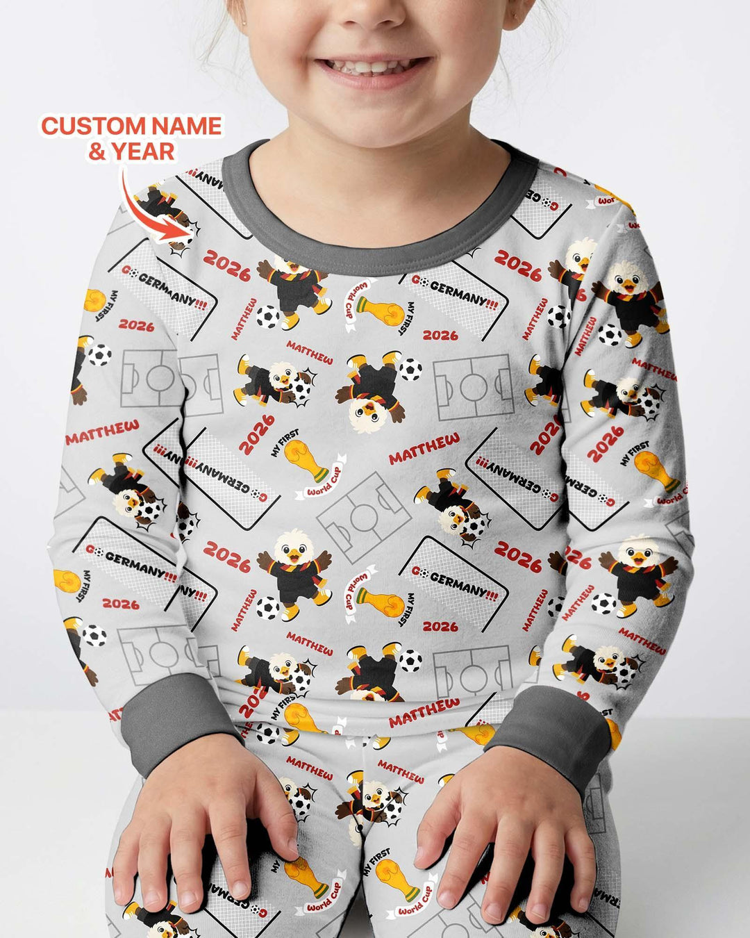 My First World Cup Bamboo Two Piece Long Sleeve Pajama Set