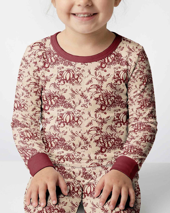 Conjunto de pijama de dos piezas de bambú con mangas largas, plantilla PERSONALIZADA
