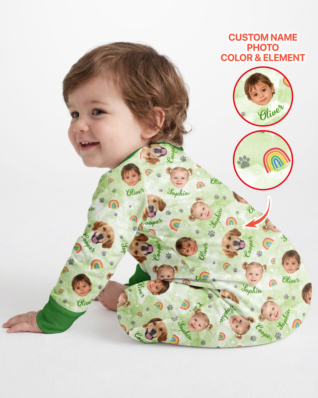 Personalized Family Matching Bamboo Convertible Zippy