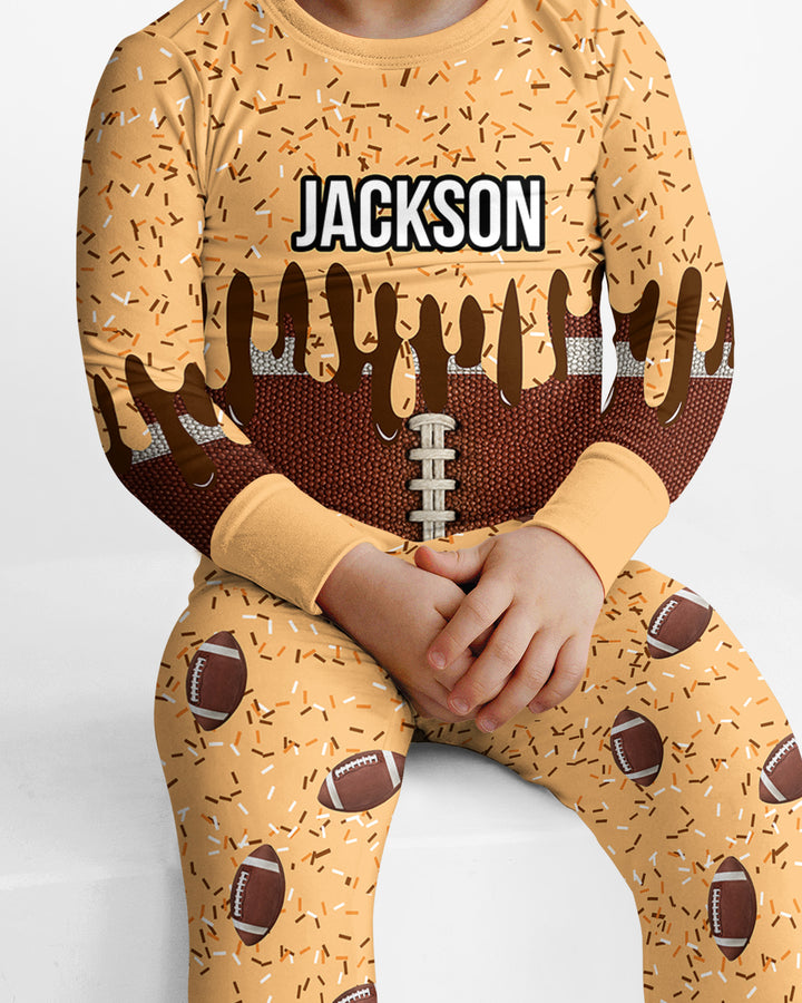 Icecream Drip  Bamboo Two Piece Long Sleeve Pajama Set