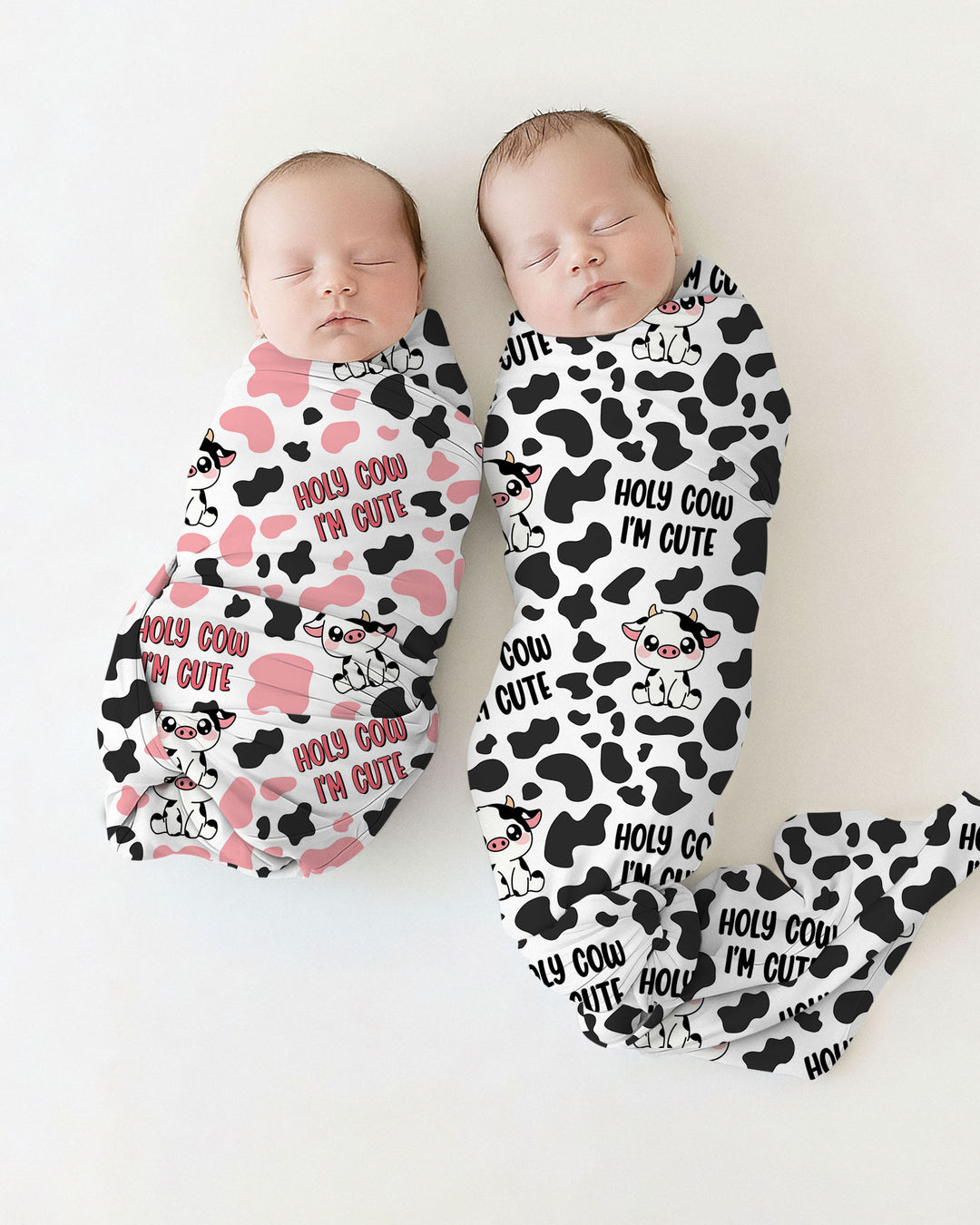 Holy Cow I'm Cute Bamboo Swaddle Blanket