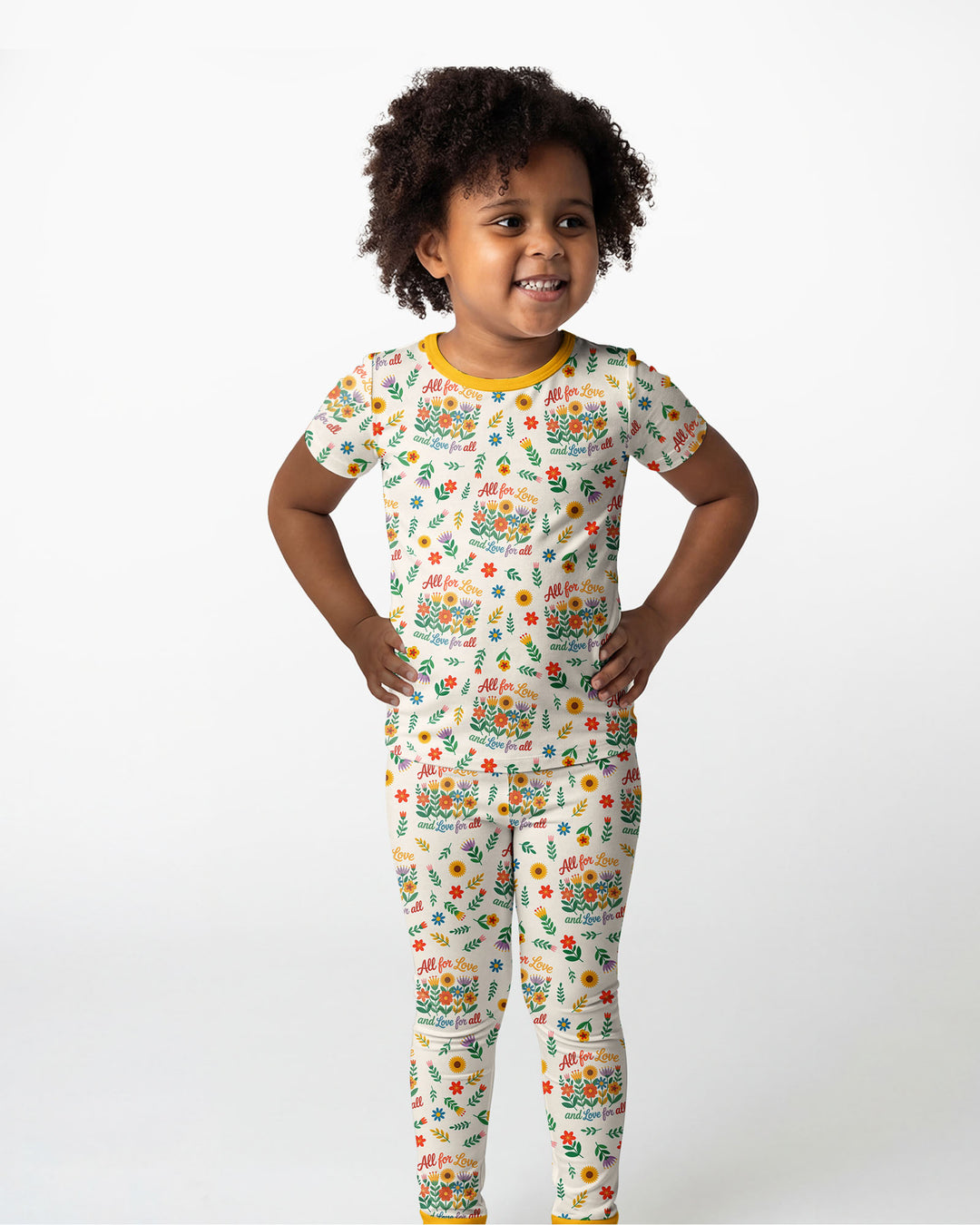 Zweiteiliges, kurzärmliges Pyjama-Set mit Marienkäfern