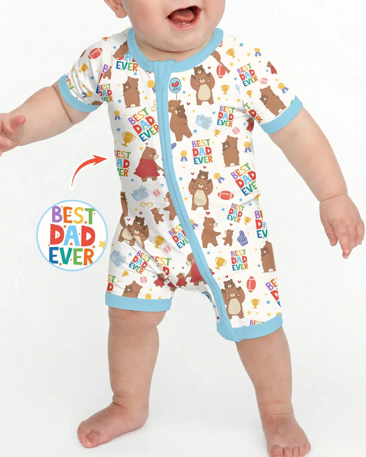 Best Daddy Bear Ever Family Matching Bamboo Shorty Zippy