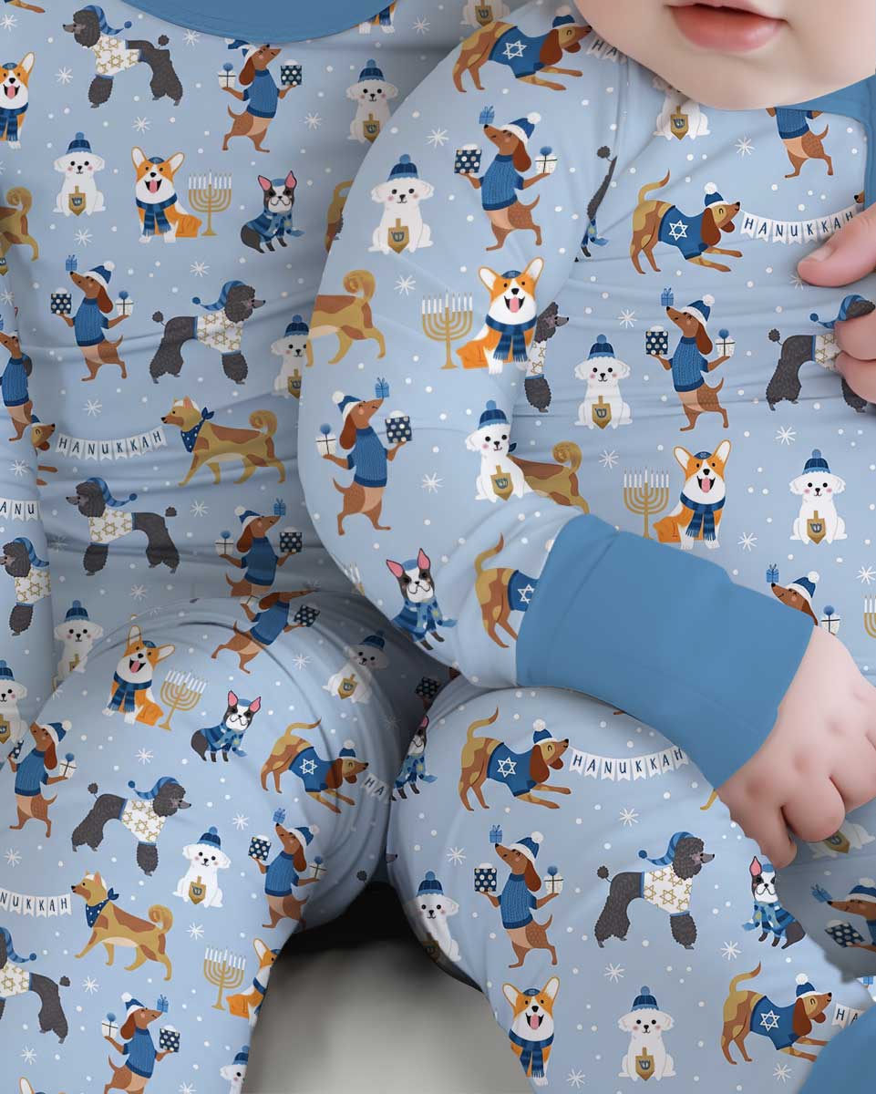 Hanukkah Dogs Bamboo Convertible Zippy