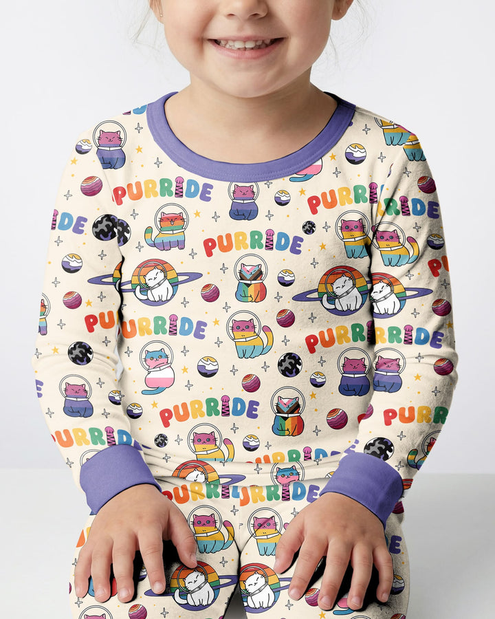 Conjunto de pijama de dos piezas de bambú de manga larga