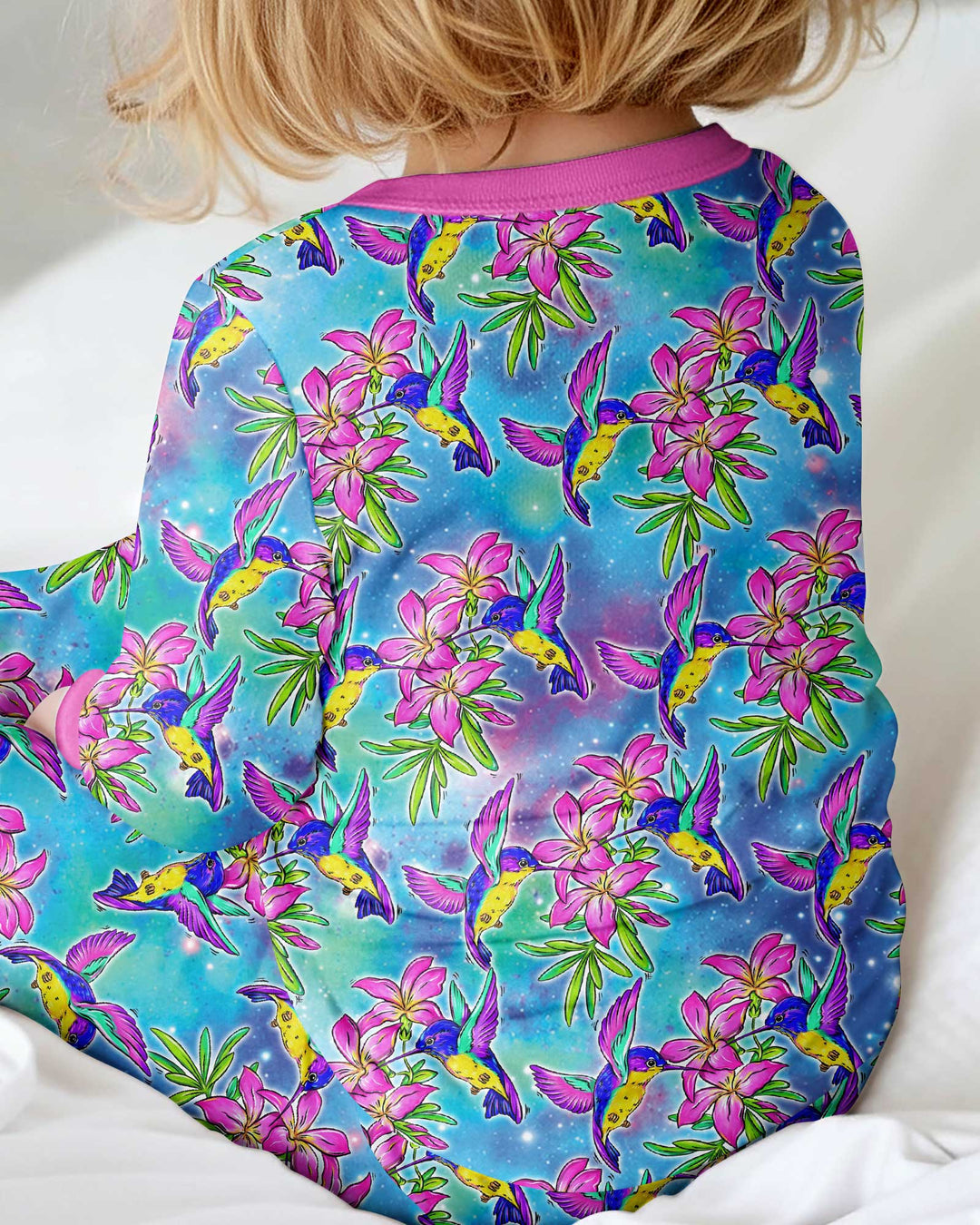 Floral Hummingbird Bamboo Convertible Zippy