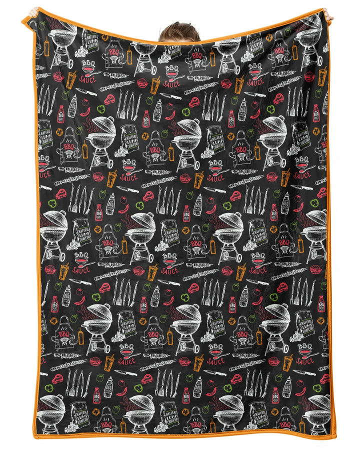 Backyard BBQ Party Family Matching Bamboo Blanket