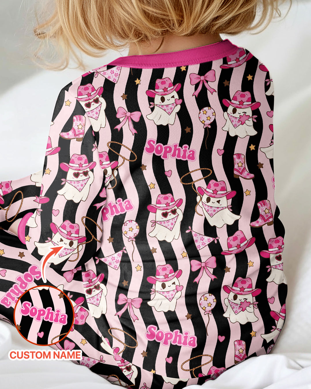 Pink Cowgirl Ghost Halloween Bamboo Convertible Zippy