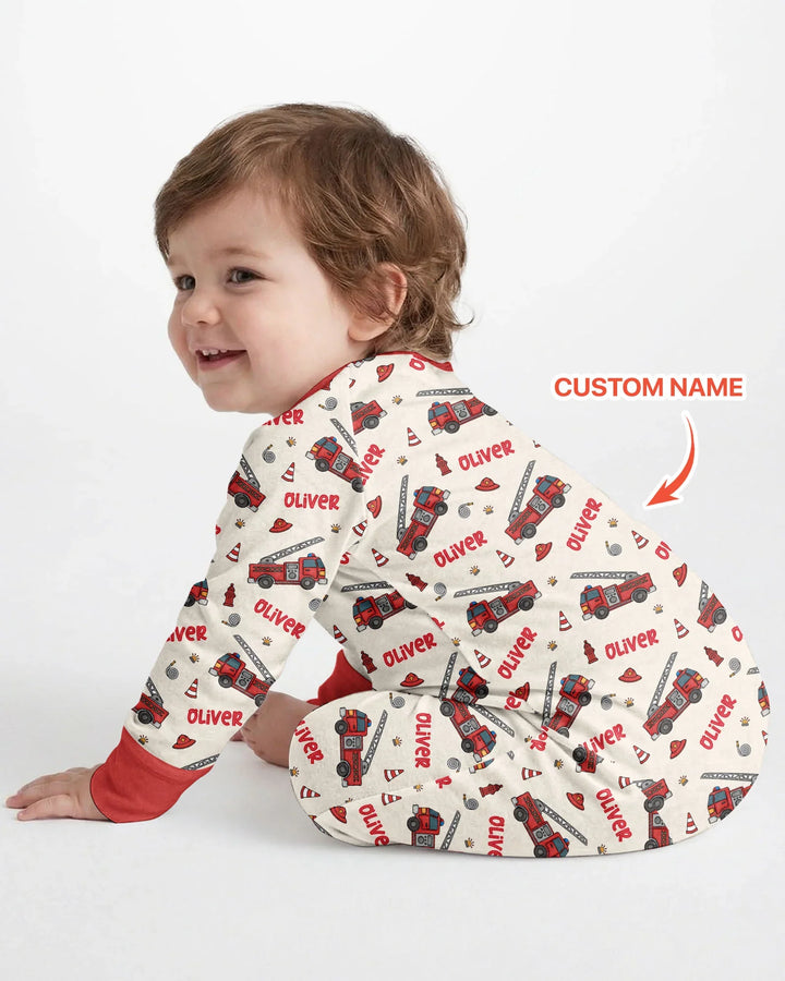 Custom Name Future Firefighters Bamboo Convertible Zippy