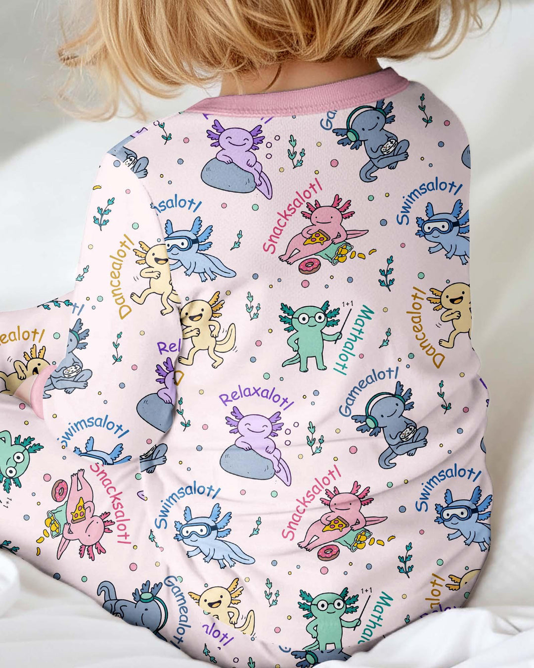 A Lotta Axolotls Bamboo Convertible Zippy