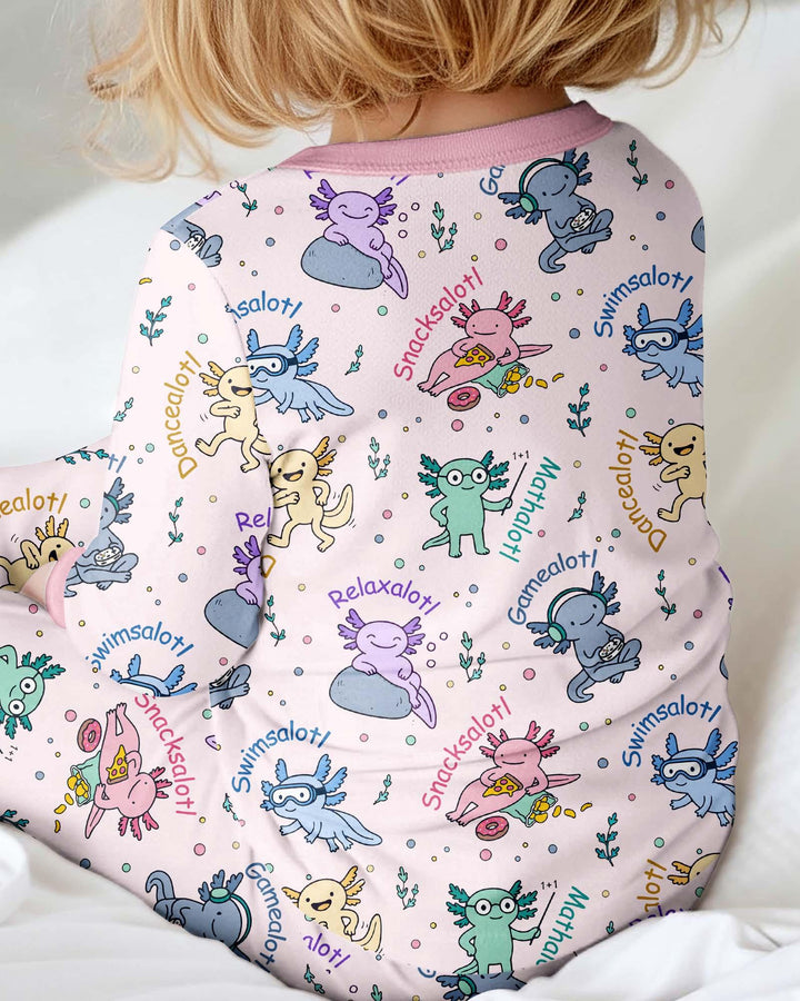 A Lotta Axolotls Bamboo Convertible Zippy