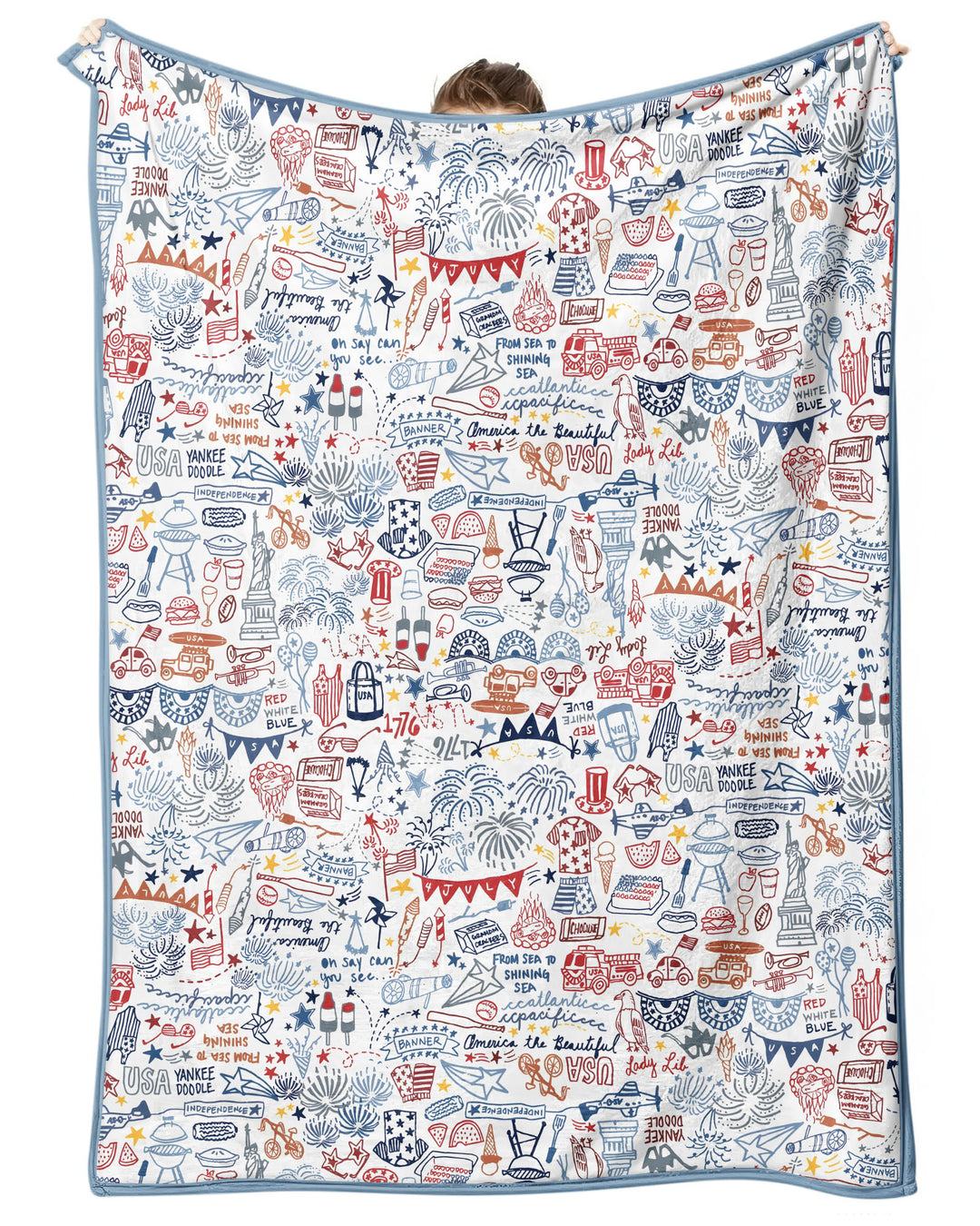 Liberty Doodle 250th Family Matching Bamboo Blanket