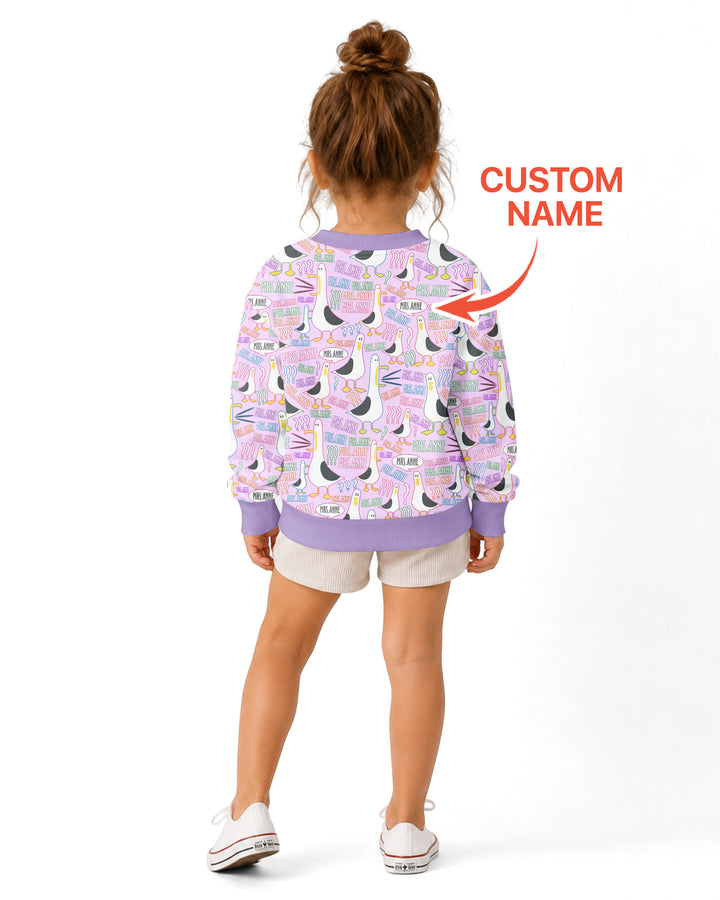 Sudadera de cuello redondo de bambú con plantilla personalizada