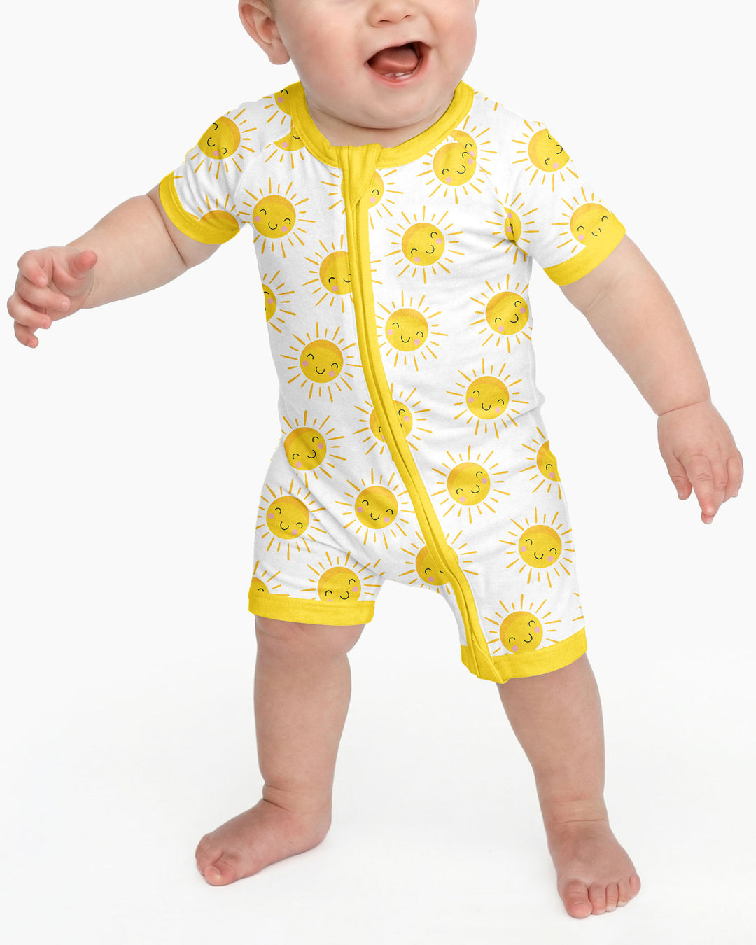 Sunshine Bamboo Shorty Zippered Romper