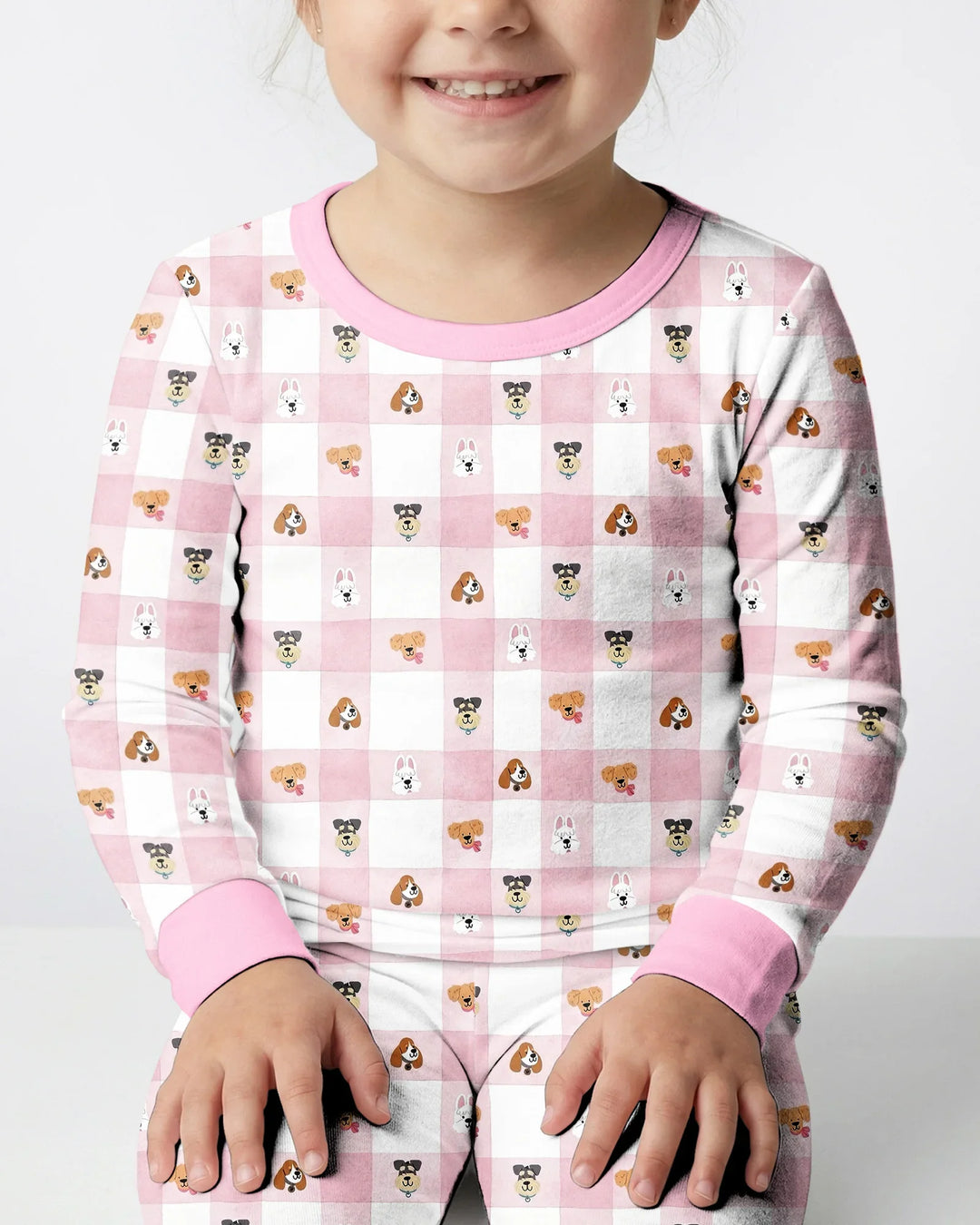Plaid Pals Family Matching Bamboo Two Piece Long Sleeve Pajama Set
