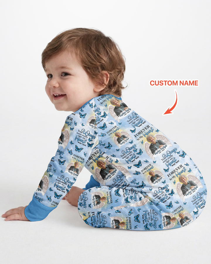 Custom Photo Forever In My Heart Family Matching Bamboo Convertible Zippy