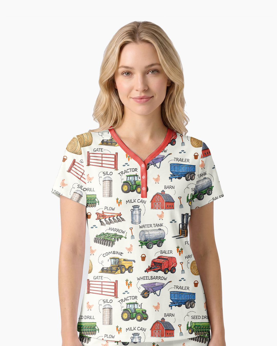 Little Farmer Bamboo Women Short Sleeve Short Pajama Set