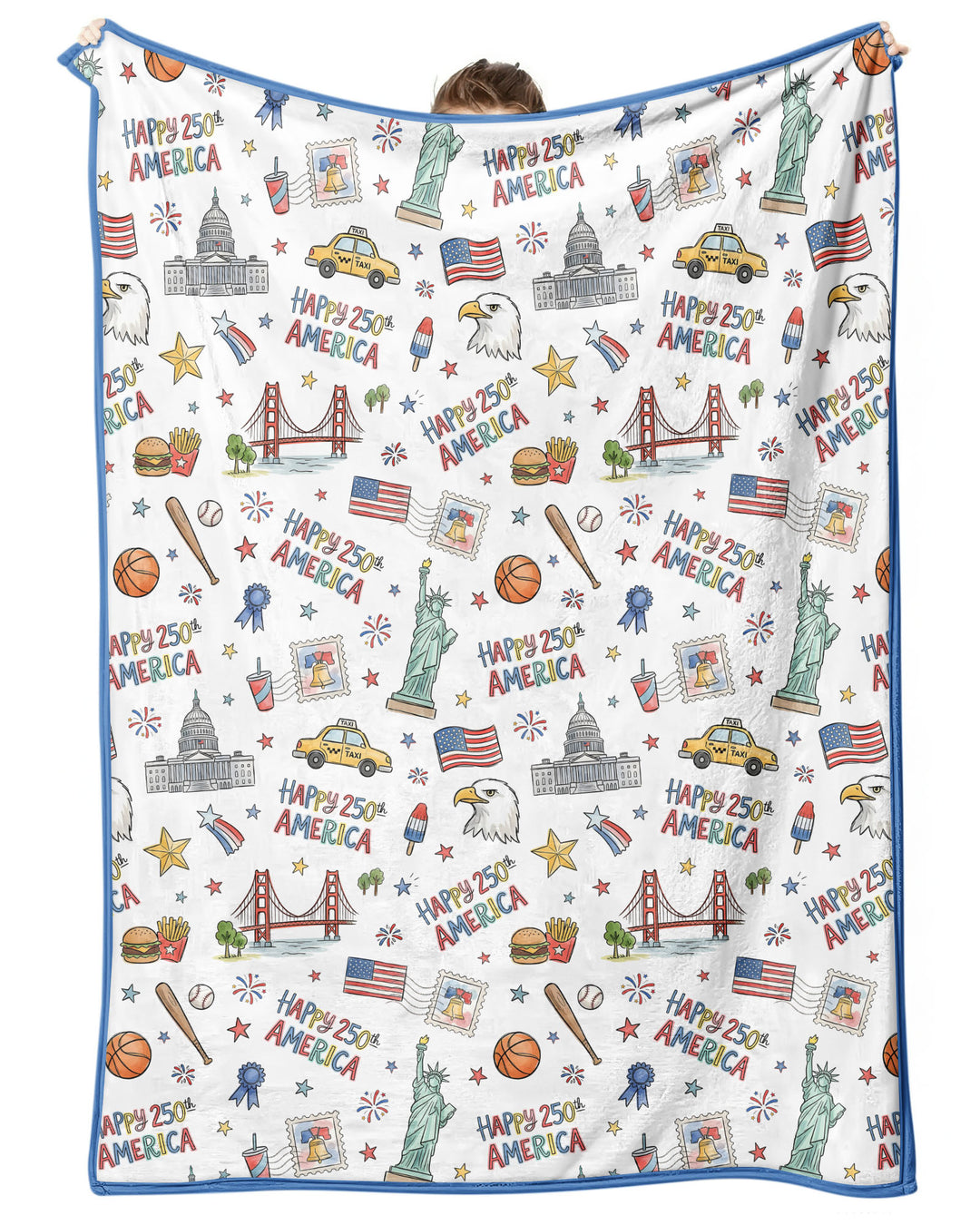 America 250 Celebration Bamboo Blanket