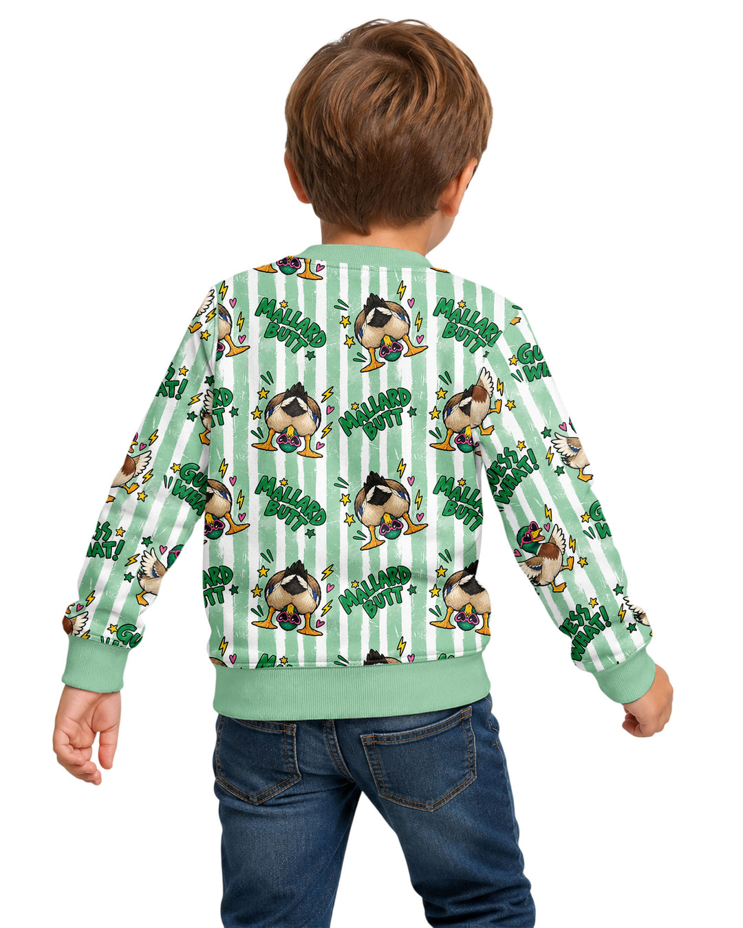 Guess What Mallard Butt Bamboo Crewneck Sweatshirt