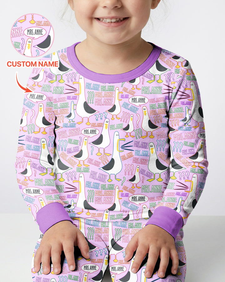 Conjunto de pijama de dos piezas de bambú con mangas largas, plantilla PERSONALIZADA