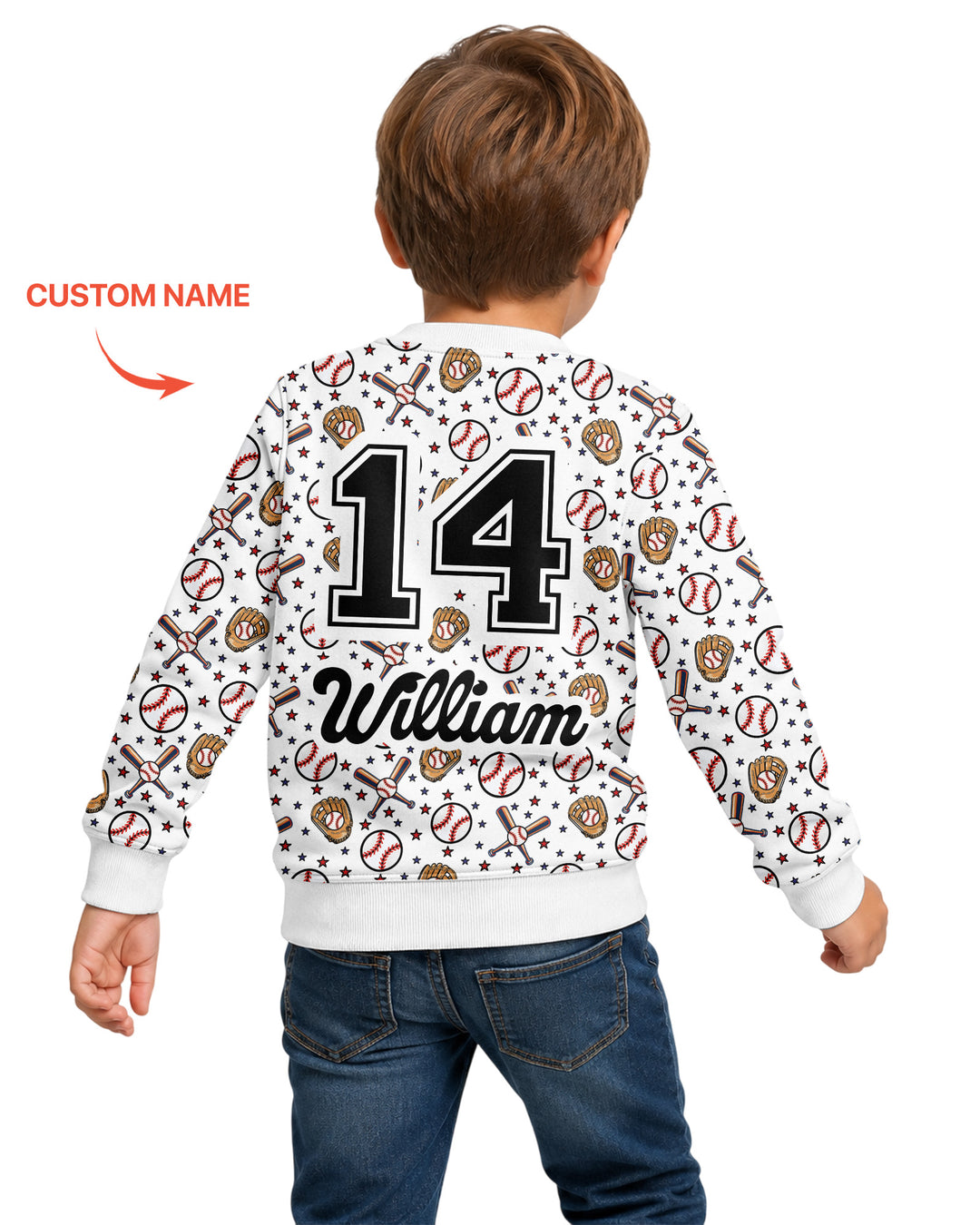 Custom Template Bambus-Rundhals-Sweatshirt